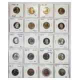 40  Washington Quarters  BU & PF  1981-D - 1992-D