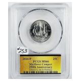 2026  Mayflower Compact Quarter  PCGS MS-66