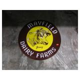 METAL MAYFIELD DAIRY FARM SIGN