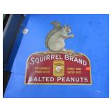 PAPER SQUIRREL BRAND PEANUT SIGN