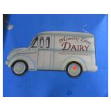 METAL MEMORY LANE MILK SIGN