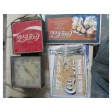 COCA COLA CLOCK PARTS & SIGNS