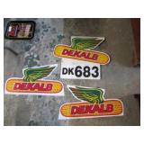 3-- PLASTIC DEKALB CORN FARM FIELD SIGNS