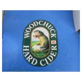 METAL WOODCHUCK HARD CIDER SIGN