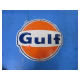 REPRODUCITON GULF METAL SIGN