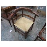 RUSH BOTTOM CORNER CHAIR