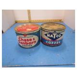 VINTAGE COFFEE TINS