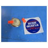 LETS BACK JOHNSON PIN & BUSH STICKER