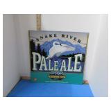 METAL SNAKE RIVER BEER SIGN