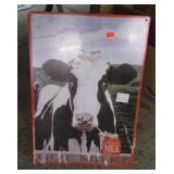 METAL MILK SIGN