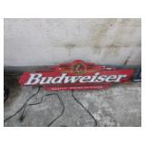 LIGHT-UP BUDWEISER BEER SIGN