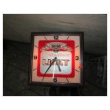 BUDWEISER LIGHT BEER CLOCK