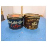 VINTAGE COFFEE TINS