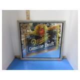 MILLER BEER MIRROR SIGN