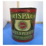 CRISPACO PEANUTS TIN -- 10 lb SIZE