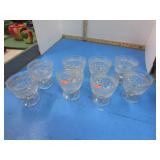 PRESSED GLASS DESERT BOWLS