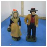 CAST IRON AMISH COUPLE