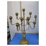 HEAVY BRASS CANDELABRA