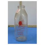FARMERS CREAMERY MILK BOTTLE