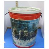 HOLIDAY BUDWEISER TIN CAN