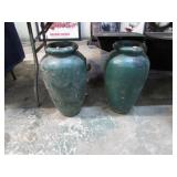 PAIR-- CONCRETE URNS