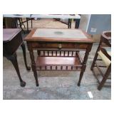 ANTIQUE FELT TOP TABLE