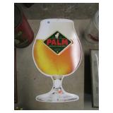 METAL PALM BEER SIGN