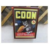 COON SWEET POTATOES SIGN