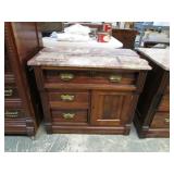 ANTIQUE MARBLE TOP WASH STAND