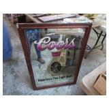 COORS BEER MIRROR SIGN