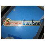 PAPER / FOIL WIEDEMANN BEER SIGN