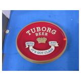 TUBORG PLASTIC BEER SIGN