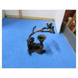 BRASS FIGURAL CANDLE HOLDER