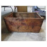 WOODEN CANADA DRY CRATE