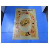 1955 PAPER AUTO RACE GAME