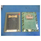HOME & BATHROOM RULES WALL PLAQUES