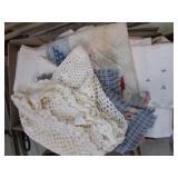 VINTAGE LINENS, LACE, ETC