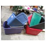 GROUP LOT-- 7 TOTES & 6 LIDS