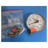 PRESSURE GAUGE & 38 SHELLS