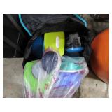 ASSORTED TUPPERWARE & BAG
