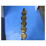 BRASS & LEATHER HORSE STRAP