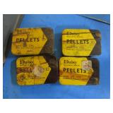 4-- VINTAGE DAISY 22 PELLET TINS