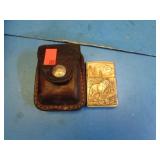 ZIPPO WOLF LIGHTER W/ HOLSTER