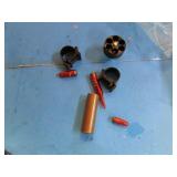 BRASS 12ga SHELL, SNAP CAPS, 38 SPEED LOADER &