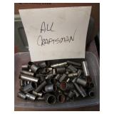 ASSORTED CRAFTSMAN SOCKETS