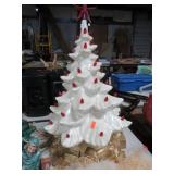 LIIGHTED CERAMIC CHRISTMAS TREE -- 16" TALL