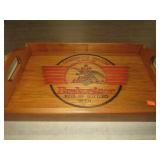 WOODEN BUDWEISER BEER TRAY