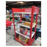 VINTAGE METAL COCA COLA STORE SHELF DISPLAY