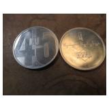 2--MICHAEL JORDAN MEDALLIONS