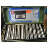 10pc-- 1/4" DRIVE SOCKETS